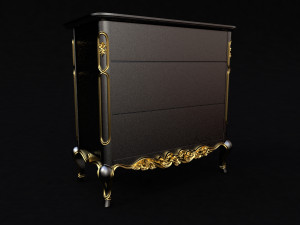 Bedside table in the bedroom Modèle 3D