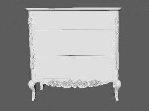 Bedside table in the bedroom 3D 模型