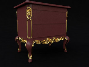 Bedside table in the bedroom Modelo 3D
