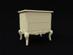Bedside table in the bedroom 3D Modell