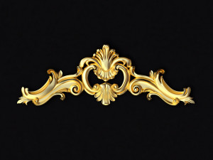 Central decor ornament for furniture 3D Model