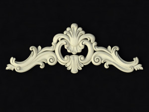 Central decor ornament for furniture 3D 模型