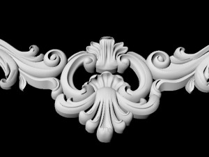 Central decor ornament for furniture 3D 模型
