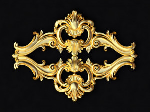 Central decor ornament for furniture 3D Model