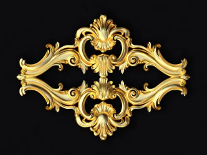 Ornamento de decoração central para móveis Modelo 3D