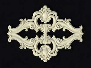 Central decor ornament for furniture 3D Модель