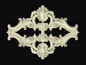 Central decor ornament for furniture 3D Model