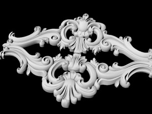 Central decor ornament for furniture 3D Модель