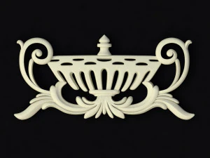 Central decor ornament for furniture 3D Model