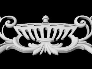 Central decor ornament for furniture Modèle 3D