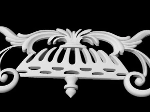 Central decor ornament for furniture 3D Model