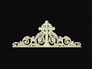Central decor ornament for furniture 3D Model
