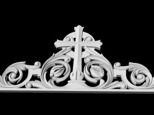 Central decor ornament for furniture Modèle 3D