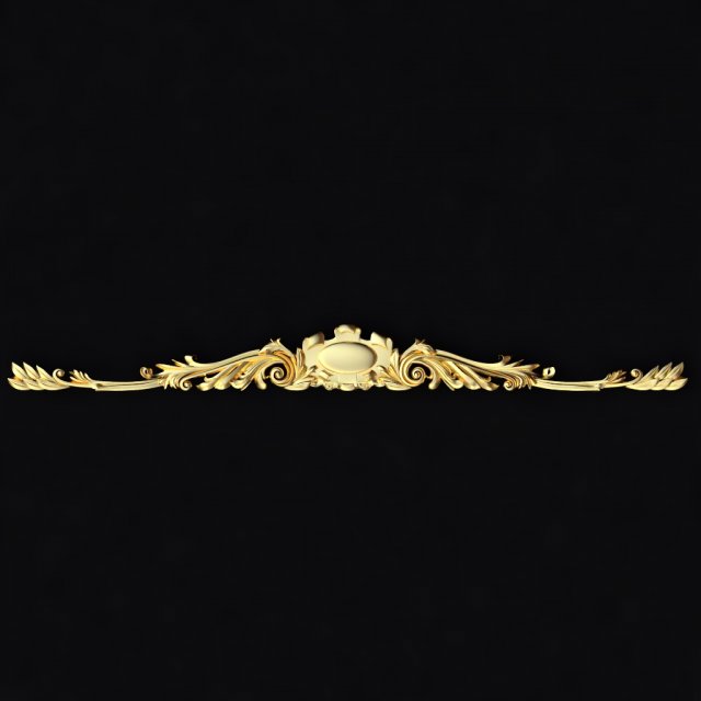 Central decor ornament for furniture Modelo 3D .c4d .max .obj .3ds .fbx .stl .blend 