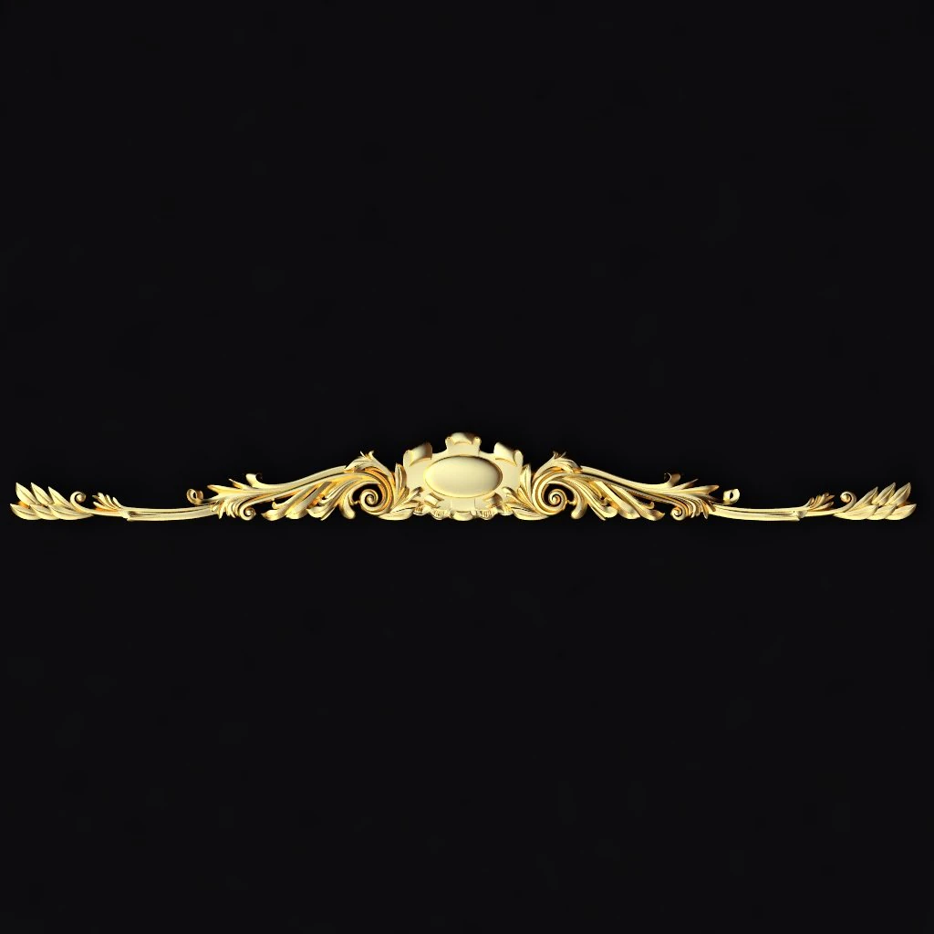 Central decor ornament for furniture 3D Model .c4d .max .obj .3ds .fbx .stl .blend 