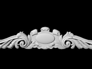 Central decor ornament for furniture Modelo 3D