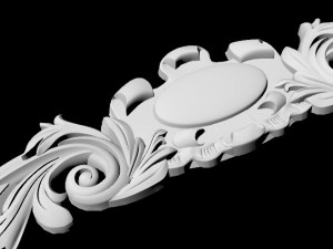Central decor ornament for furniture Modelo 3D
