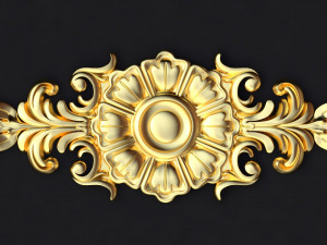 Central decor ornament for furniture 3D Model