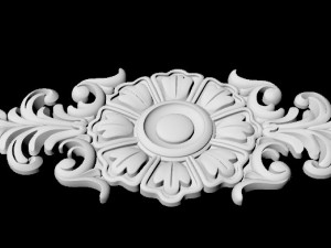 Central decor ornament for furniture 3D 모델