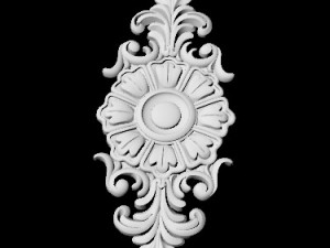 Central decor ornament for furniture 3D 모델