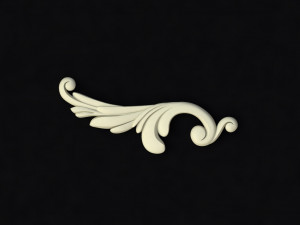 Central decor ornament for furniture 3D Модель