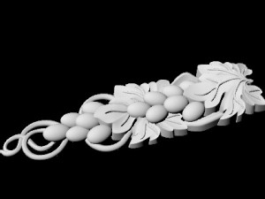 Central decor ornament for furniture 3Dモデル