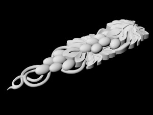 Central decor ornament for furniture 3Dモデル