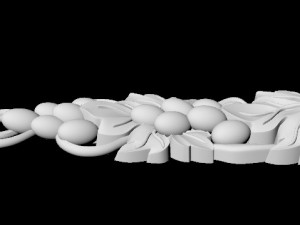 Central decor ornament for furniture 3Dモデル