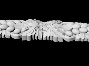 Central decor ornament for furniture Modèle 3D