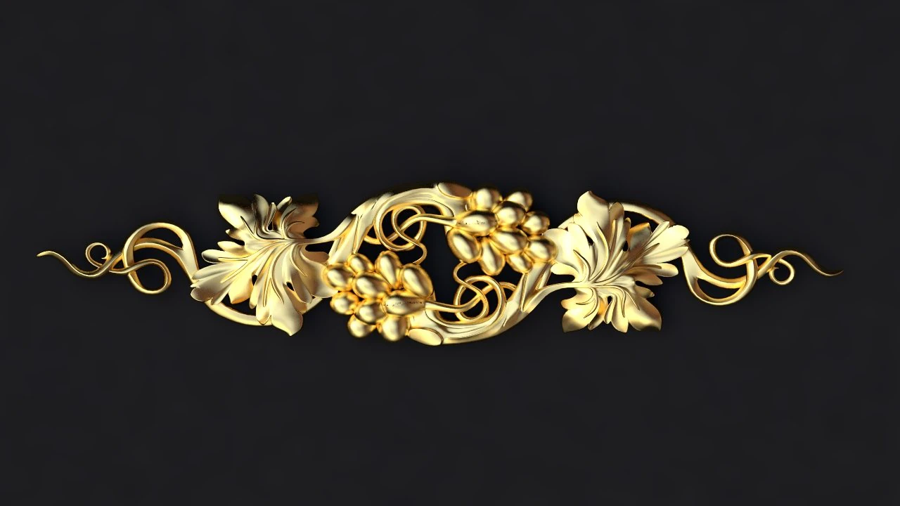 Central decor ornament for furniture 3D Model .c4d .max .obj .3ds .fbx .stl .blend 