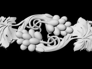 Central decor ornament for furniture 3D Model
