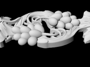 Central decor ornament for furniture Modelo 3D