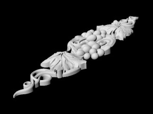 Central decor ornament for furniture 3D Model