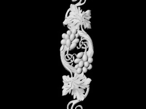 Central decor ornament for furniture 3D Model