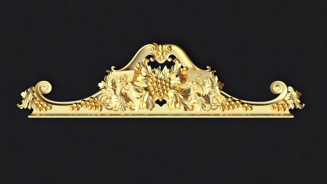 Central decor ornament for furniture Modelo 3D .c4d .max .obj .3ds .fbx .stl .blend 