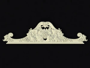 Central decor ornament for furniture 3D Model