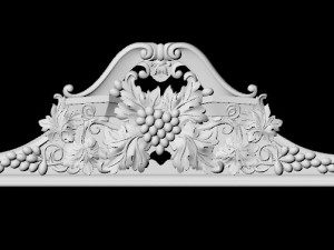 Central decor ornament for furniture Modelo 3D