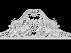 Central decor ornament for furniture 3D Model