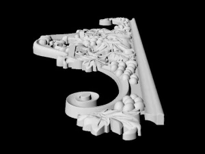 Central decor ornament for furniture 3D Model
