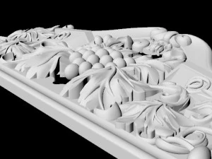 Central decor ornament for furniture 3D Model