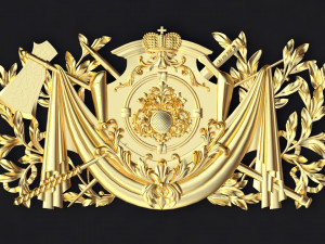 Central decor ornament for furniture Modelo 3D