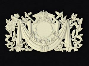 Central decor ornament for furniture Model 3D