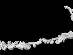 Central decor ornament for furniture Modèle 3D
