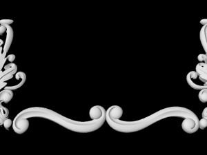 Central decor ornament for furniture Modello 3D