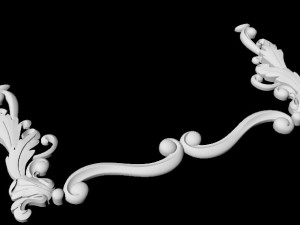 Central decor ornament for furniture Modello 3D