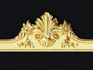 Central decor ornament for furniture 3D Model