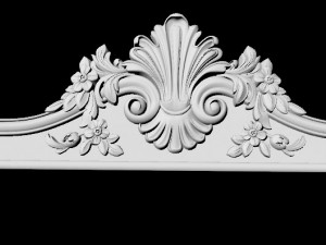 Central decor ornament for furniture 3D Модель