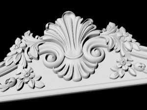 Central decor ornament for furniture 3D Модель