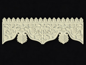 Central decor ornament for furniture Modelo 3D