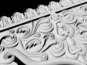 Central decor ornament for furniture Modelo 3D